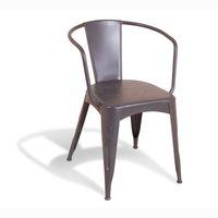 Oceans Apart Industrial Grey Navy Chair