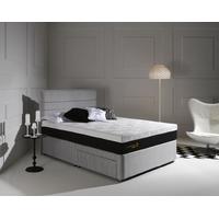 Octaspring Tiffany Silver Mist Fabric Divan Bed with Tribrid Mattress