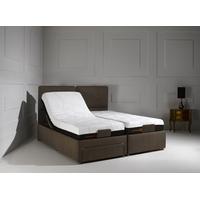 Octaspring Sorrento Adjustable Chocolate Fabric Divan Bed with 6500 Mattress