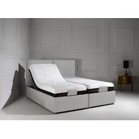 octaspring sorrento adjustable silver mist fabric divan bed with 6500  ...