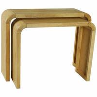 Oceans Apart Beverly Oak Resized Set Of 2 Console Tables