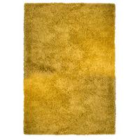 ochra yellow thick shaggy rugs ontario 60x110 2ft x 3ft7