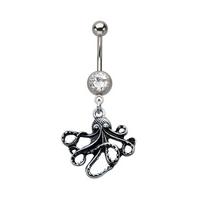 Octopus Gem Navel Bar