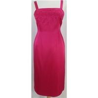 Occasions - size 10 - Pink silk satin - Knee length dress