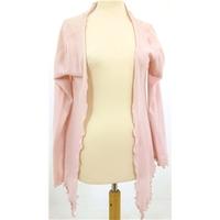 Ochre Cashmere Size 12 High Quality Soft and Luxurious Pure Cashmere Pink Cardigan