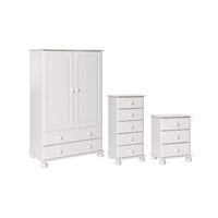 odense 2 door 2 drawer combi robe 3 drawer bedside and 5 drawer narrow ...