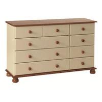 Odense Cream and Pine 2 Plus 3 Plus 4 Drawer Chest