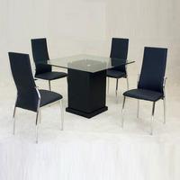 Odessa Dining Table with 4 Lazio Chairs