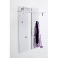 odessa white gloss wall mounted coat stand