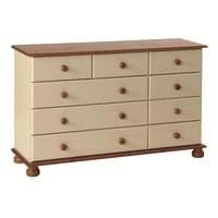 Odense Cream and Pine 2 Plus 3 Plus 4 Drawer Chest