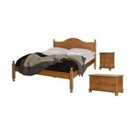 Odense 4ft 6in Double Bed, 3 Drawer Bedside and Blanket Box