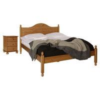 odense 4ft 6in double bed and 3 drawer bedside