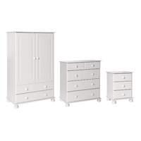 Odense 2 Door 2 Drawer Combi Robe, 3 Drawer Bedside and 2 Plus 3 Deep Drawer Chest