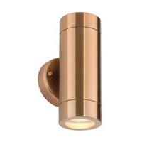 odyssey 2 x 35w gu10 up down wall copper ip44 32932