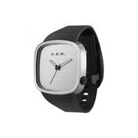 ODM PU Belt Luminous Watch - Black / Silver