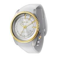 ODM PU STRAP WATCH - White / Gold