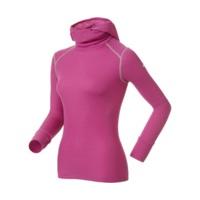 odlo shirt ls with facemask warm women 152071 cactus flower cinder