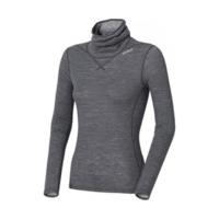 odlo revolution tw warm shirt ls turtle neck women 110141 grey melange