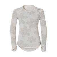 odlo valle blanche warm shirt ls women snow white