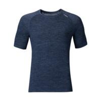 odlo revolution tw warm shirt ss men navy new melange