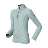 odlo shirt ls turtle neck 12 zip warm kids grey melange