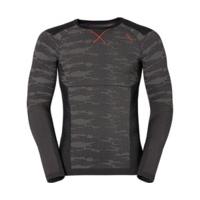 Odlo Blackcomb Evolution Warm Shirt l/s Men concrete grey / black / cherry tomato