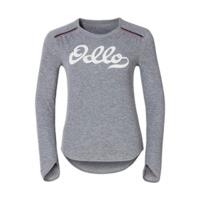 odlo valle blanche warm shirt ls women grey melange