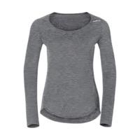 odlo revolution light long sleeve crew neck women 110071 grey melange