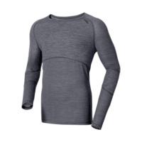 odlo revolution light long sleeve crew neck men 110072 grey melange