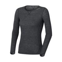 odlo revolution warm long sleeve crew neck women 110151 black melange