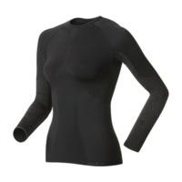 Odlo Shirt l/s Creck Neck Evolution Warm Trend Jacquard Women black / ebony grey