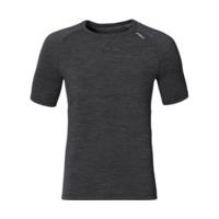 odlo revolution tw warm shirt ss men black melange