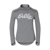 Odlo Vallée Blanche Warm Shirt l/s with Facemask Women grey melange