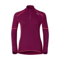 Odlo Shirt l/s Turtle Neck 1/2 Zip X-Warm Women (155151) magenta purple