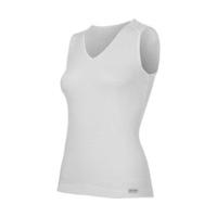 odlo singlet v neck light women white