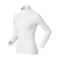 odlo shirt ls turtle neck 12 zip warm women 152001 white