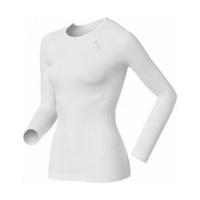 odlo shirt ls crew neck evolution light women 181001 white