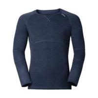 odlo revolution light long sleeve crew neck men 110072 navy new melang ...