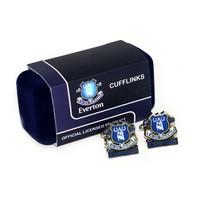 Official Everton Fc Crest Cufflinks In Gift Box - Executive Gift