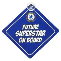 official future superstar football crest baby on board car sign chelse ...