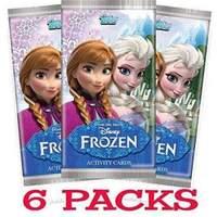 official disney frozen trading card game 6 booster packs six