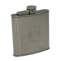 Official Football Team Steel Hipflask Manchester City