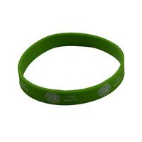 official glasgow celtic fc green rubber wristband