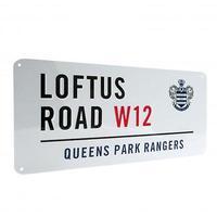 official queens park rangers loftus road street sign 16cm x40cm