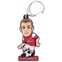 official arsenal number 10 wilshere pvc keyring