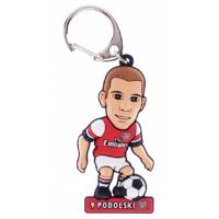 official arsenal fc number 9 podolski player shaped pvc keyring