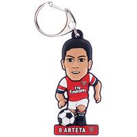 official arsenal fc number 8 arteta player shaped pvc keyring