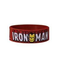 Officially Licensed Iron Man Marvel Retro Red Silicone Wristband