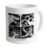 Official Game Of Thrones Sigils Monochrome Mug