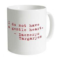 official game of thrones gentle heart quote organic mug
